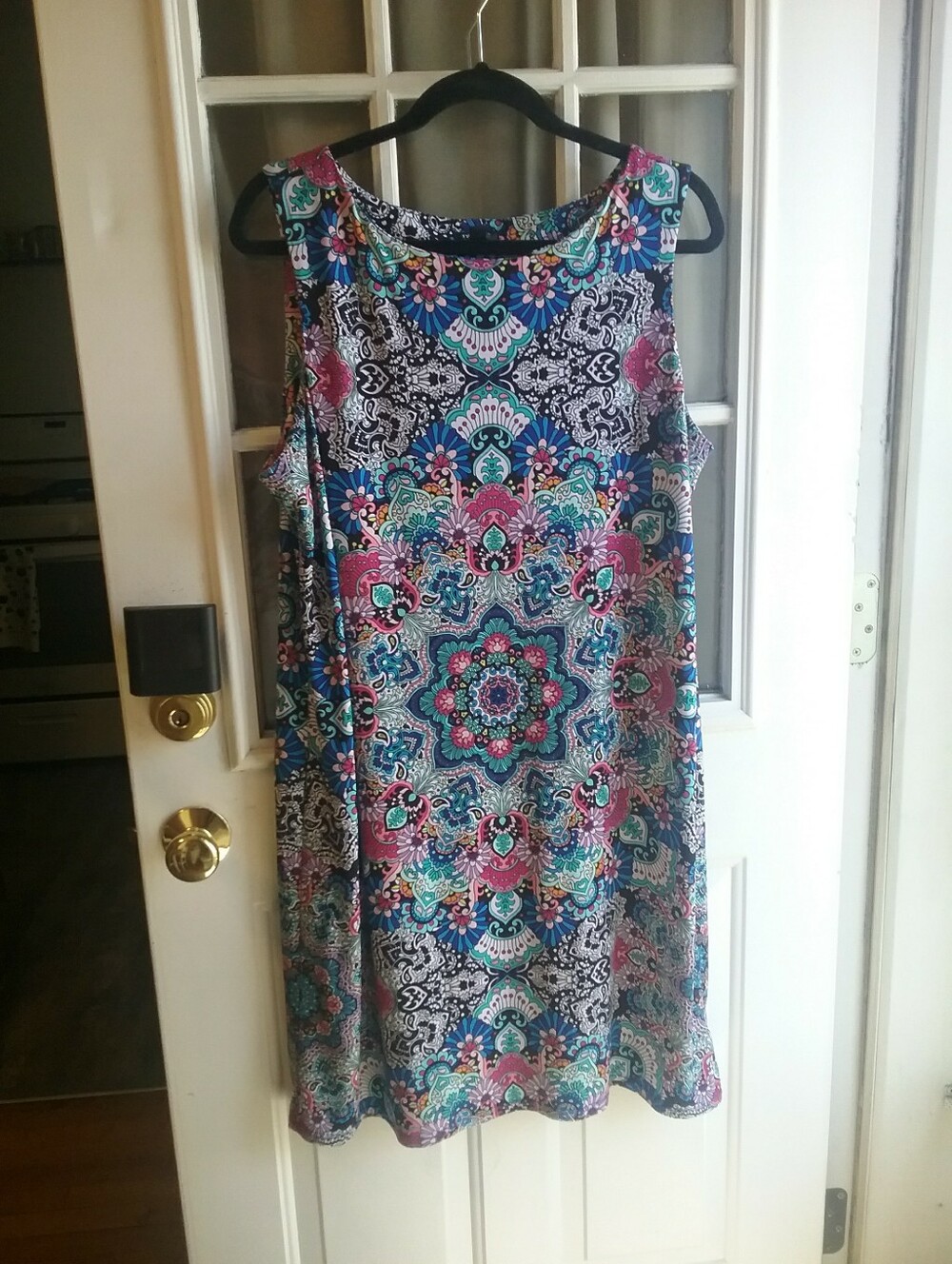 Nicole Miller Sleeveless  Medallion  Dress - XL